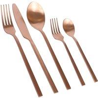 Argon Tableware 60pc Stainless Steel Cutlery Set in Copper