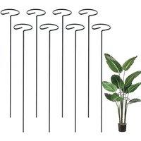 Marco Paul Heavy Duty Adjustable Large aluminium circular Plant Growing Support Frame in Black