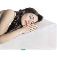 ILFD Group Ltd Bed Wedge Pillow Gel Memory Foam Top in White | Size: Single