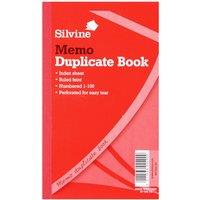 Silvine Duplicate Large Memo Book in Clear