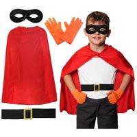 I Love Fancy Dress Super Potato Costume Set - Belt, Black Mask & Gloves