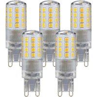 Harper Living 4 Watts G9 LED Bulb Clear Capsule Warm White Dimmable, Pack of 5