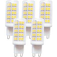 Harper Living 4 Watts G9 LED Bulb Clear Capsule Cool White Dimmable, Pack of 5