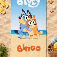 Bluey & Bingo Blue Beach Towel
