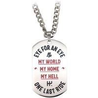 Fast & Furious Limited Edition Stainless Steel Double-Sided Dog Tag in Metallic Silver