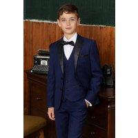 Vivaki Boy's 5 Piece Navy Tuxedo Suit | Size: 10-11 Years