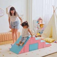 HOMCOM 2-piece Soft Play Set Baby Foam Climber Climbing Block Toys Toddlers