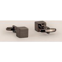 Oswin Hyde Men's Cube Black Cufflinks