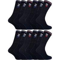 Sock Snob Men's 12 Pairs Retro Stripe Cotton Sports Socks in White & Black | Size: 11-14
