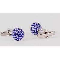Oswin Hyde Men's Sphere Blue Cufflinks