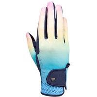 Hy Men's Ombre Riding Gloves in Dark Navy | Size: Large