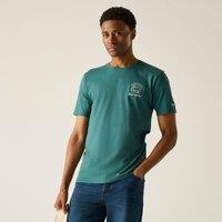 Regatta Men's Cline IX Short Sleeved Graphic T-Shirt in Teal | Size: XL
