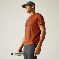 Regatta Men's Fingal Short Sleeved Marl Graphic T-Shirt in Burnt Orange | Size: XL