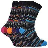 Sock Snob Men's 6 Pack Patterned Coloured Soft Cotton Dress Socks | Size: 6-11