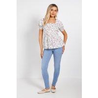 Dorothy Perkins Women's Comfort Stretch Skinny Jeans in Light Wash | Size: 16
