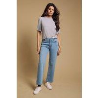 Dorothy Perkins Women's Petite Comfort Stretch Slim Jeans in Light Wash | Size: 18