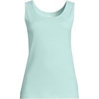 Lands' End Women's Cotton Vest Top in Baby Blue | Size: 20