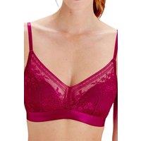 Pretty Polly Women's Botanical Lace Non Wired Triangle Bra - Fuchsia | Size: 36D