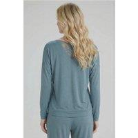 Pretty Polly Women's Botanical Lace Slouch Top - Olive | Size: Medium