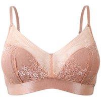 Pretty Polly Women's Botanical Lace Non Wired Triangle Bra - Cream | Size: 38C