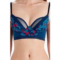 Pretty Polly Women's Tropics Longline Non Padded Plunge Bra - Multi | Size: 30FF