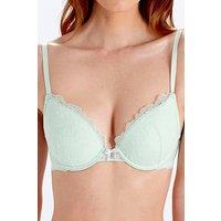 Pretty Polly Women's Lola Lace Push Up Plunge Bra - Mint | Size: 32D