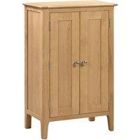 Cheshire Premium Strathmore Shoe Cupboard in Oak in Light Oak