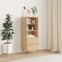 Berkfield Home Highboard Sonoma Oak 40x36x110 cm Engineered Wood in Brown | Size: 40 x 36 x 110 cm