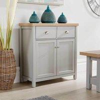 Home Source Avon 2 Drawer 2 Door Cupboard Unit 36mm Top in Grey