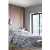 Appletree 'Applecross Check' 100% Brushed Heavyweight Cotton Duvet Cover Set | Size: Super King
