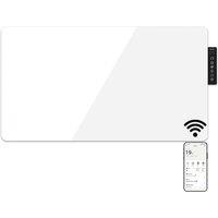 MYLEK Electric Radiator Glass Panel Heater Wifi Enabled White 2KW IPX4