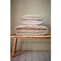 CHRISTY Luxury Quilted Velvet 'Jaipur' Throw in Brown | Size: 140 cm x 200 cm