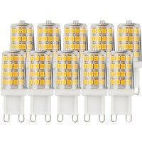 Harper Living 3 Watts G9 LED Bulb Clear Capsule Warm White Dimmable, Pack of 10