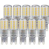 Harper Living 4 Watts G9 LED Bulb Clear Capsule Warm White Dimmable, Pack of 10