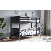 Flair Zoom Wooden Detachable Bunk Bed in Grey | Size: Single