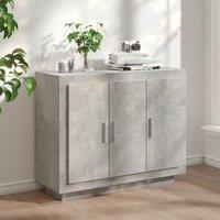 Berkfield Home Sideboard Concrete Grey 92x35x75 cm Engineered Wood | Size: 92 x 35 x 75 cm