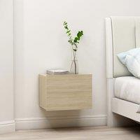 Berkfield Home Bedside Cabinets 2 pcs Sonoma Oak 40x30x30 cm Engineered Wood in Beige | Size: 40 x 30 x 30 cm