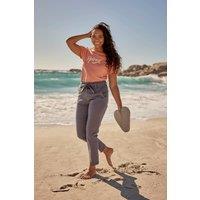 Animal Women's 'Loren' Multiple Pockets Cotton Trousers in Navy | Size: 6