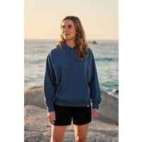 Animal Women's 'Kaya' Soft Cotton Graphic Hoodie Adjustable Lightweight Sweatshirt in Dark Blue | Size: 6
