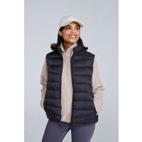 Animal Women's 'Light Cosi' Lightweight Water Resistant PFC Free Warm Padded Gilet in Jet Black | Size: 6