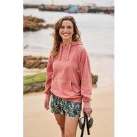 Animal Women's 'Kaya' Soft Cotton Graphic Hoodie Adjustable Lightweight Sweatshirt in Terracotta | Size: 6