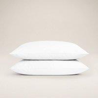 Bedable 100% Cotton Pillowcase Pair Sateen 460 Thread Count in White | Size: Standard Pillow Case
