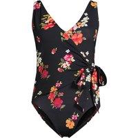 Lands' End Women's Plus Side Tie Wrap Swimsuit, High Leg in Olive | Size: 20