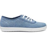 Hotter Women's 'Mabel' Canvas Lace-Ups in Blue | Size: 7