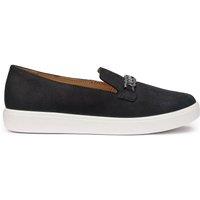 Hotter Women's 'Ashmore' Loafers in Black | Size: 6