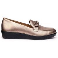 Hotter Women's 'Amber' Wedge Loafers in Rose Gold | Size: 6.5