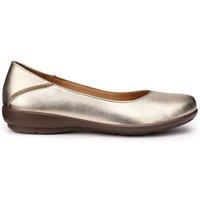 Hotter Women's 'Birdie' Ballerina Pumps in Metallic Gold | Size: 4