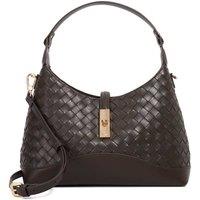 Dune London Women's 'Dorset' Leather Shoulder Bag in Dark Brown