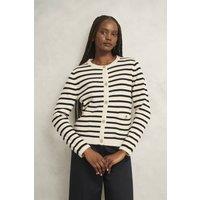 Hobbs London Women's Simona Knitted Jacket in Cream | Size: Large