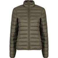 New Morning Studios Women's Lightweight Puffer Jacket in Olive | Size: Small